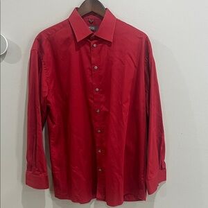 Kenneth Cole Reaction Vibrant Red Dress Shirt